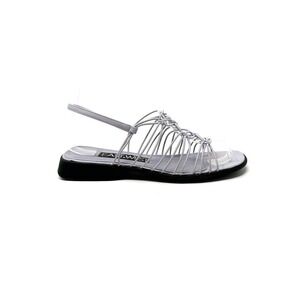 Vintage | East West | Lavender Nylon Elastic Braided Sandals Y2K Size 6